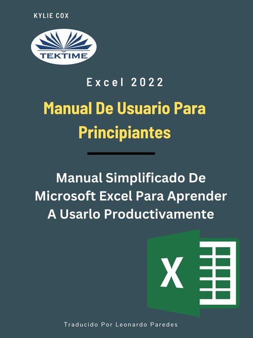 Title details for Excel 2022 - Manual De Usuario Para Principiantes by Kylie Cox - Available